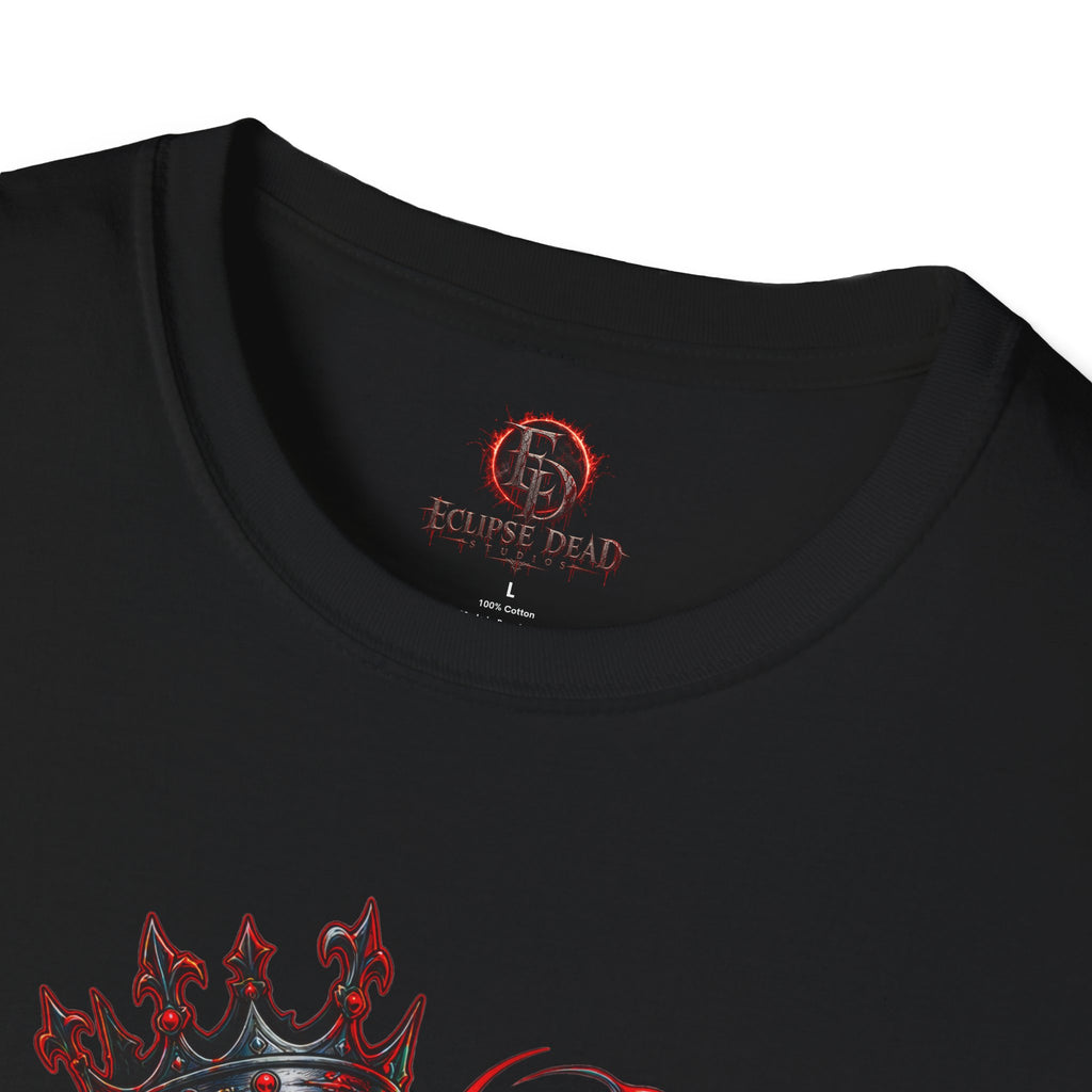 Fear None T-Shirt | Gothic red crown eye horror lettering