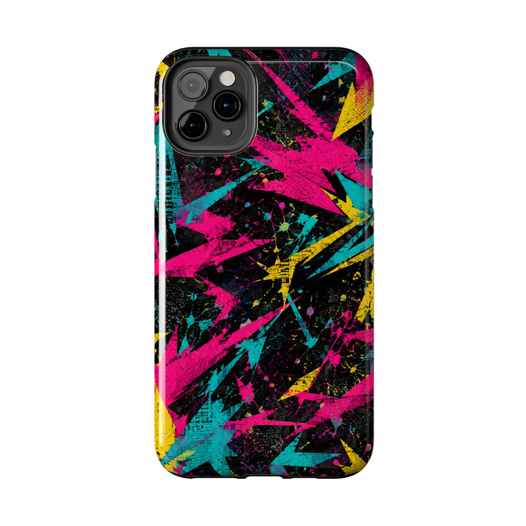Abstract Neon Splash Tough Phone Case