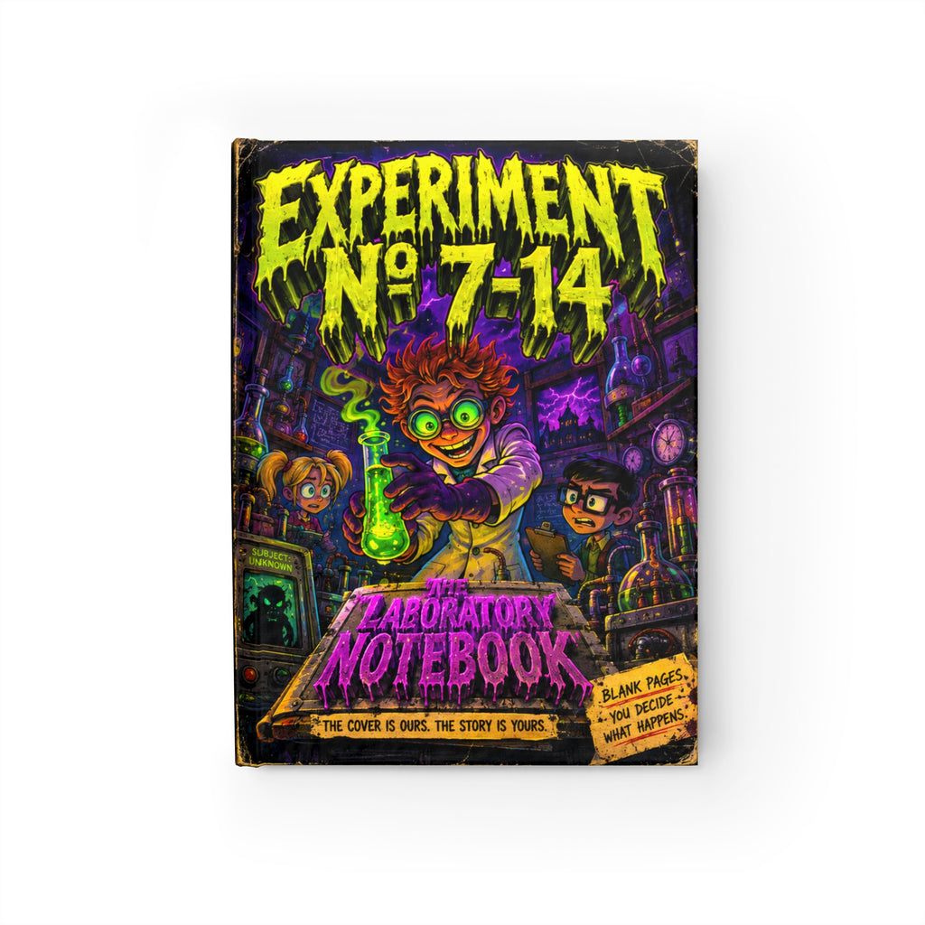 Experiment No. 7-14 Laboratory Notebook — Ruled Journal for Kids & Sci‑Fi Fans