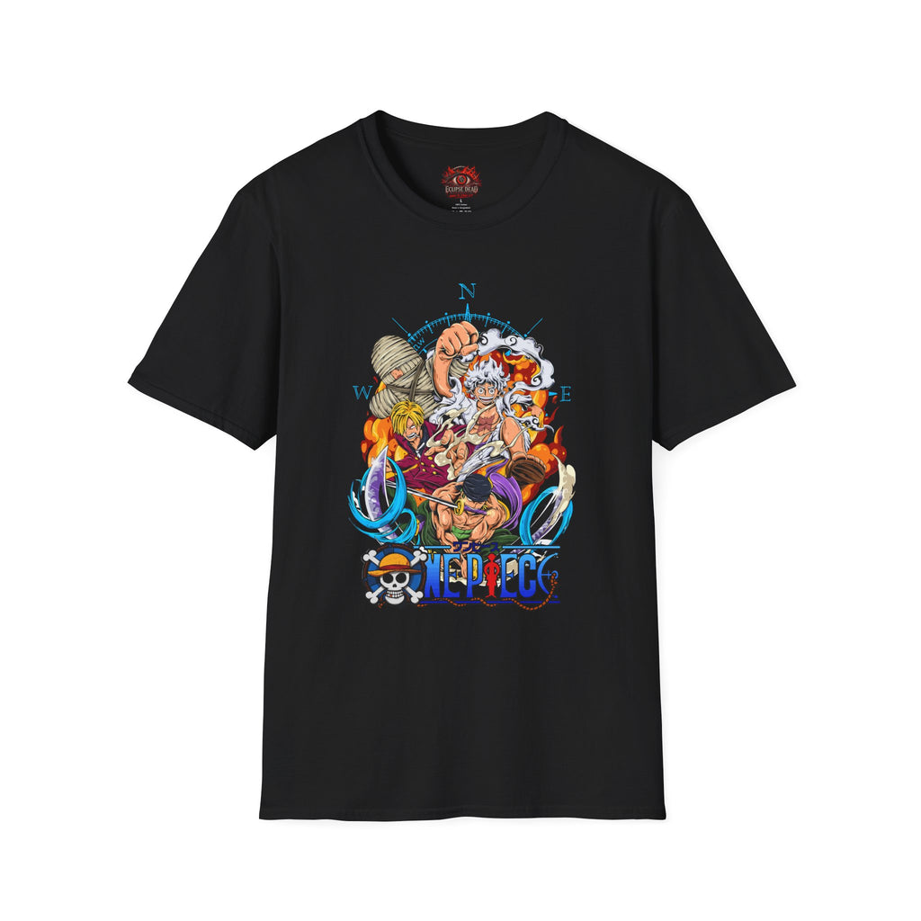 One Piece Compass Crew T-Shirt — Anime Pirate Adventure Tee