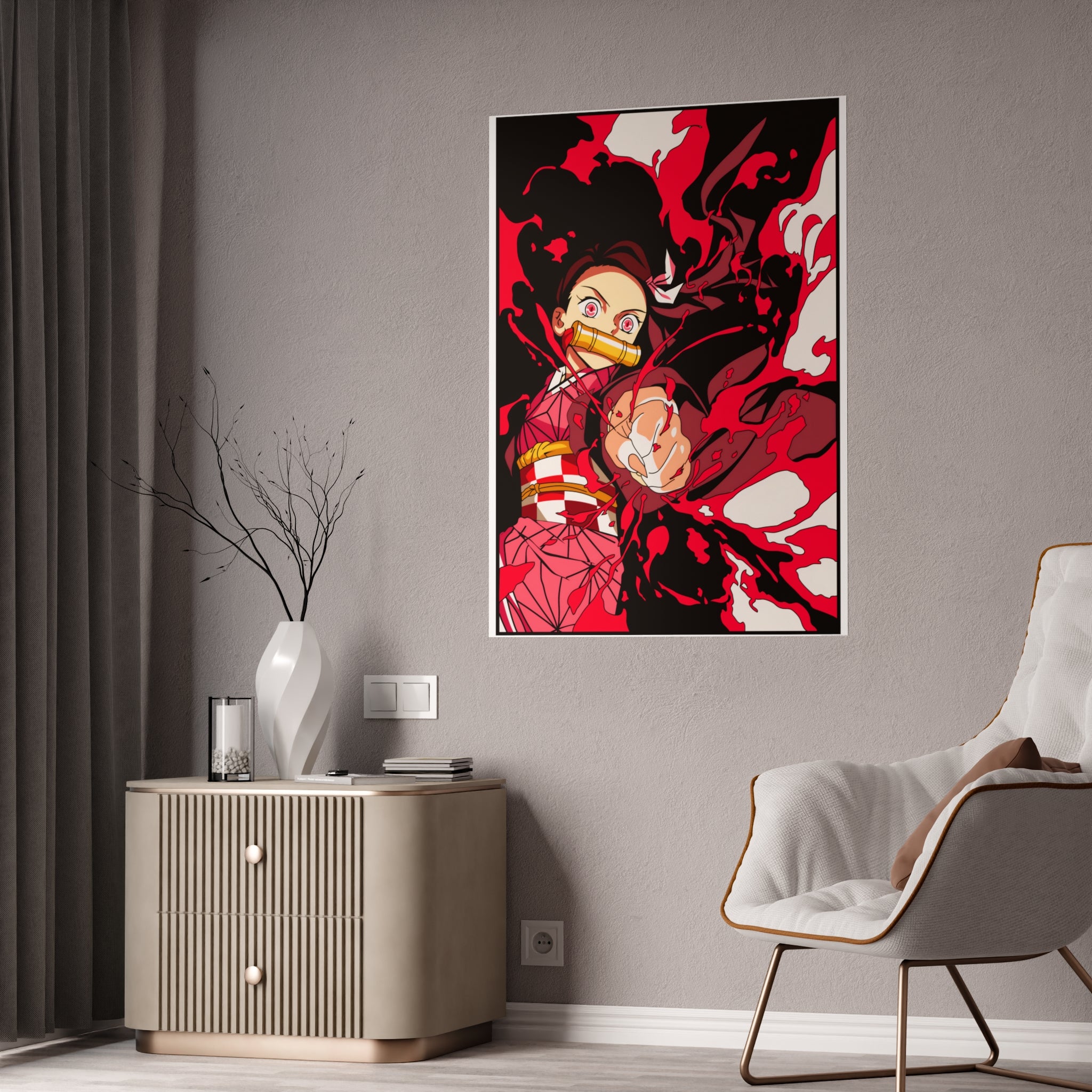 Anime Demon Slayer Poster — Nezuko Kamado Gloss Print