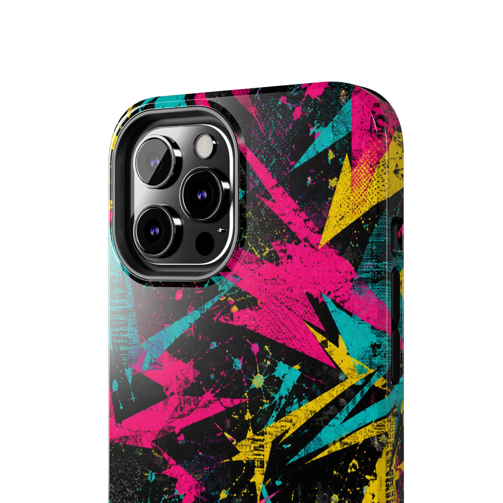 Abstract Neon Splash Tough Phone Case