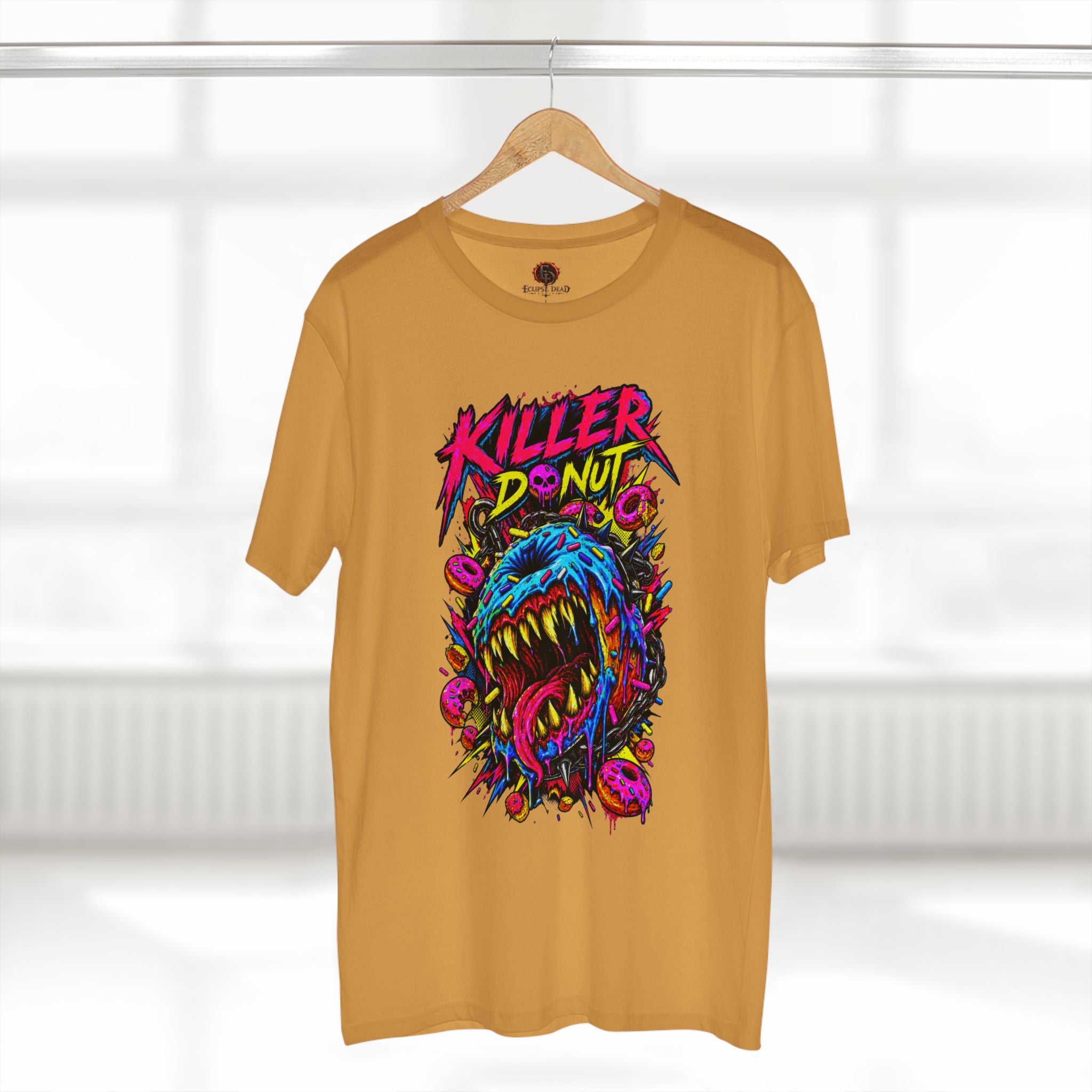 Killer Donut Graphic Tee — Neon Monster Skate Punk T-Shirt