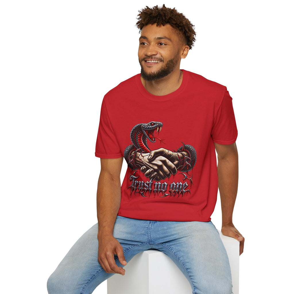 Trust No One T-Shirt — Venomous Serpent Graphic Tee