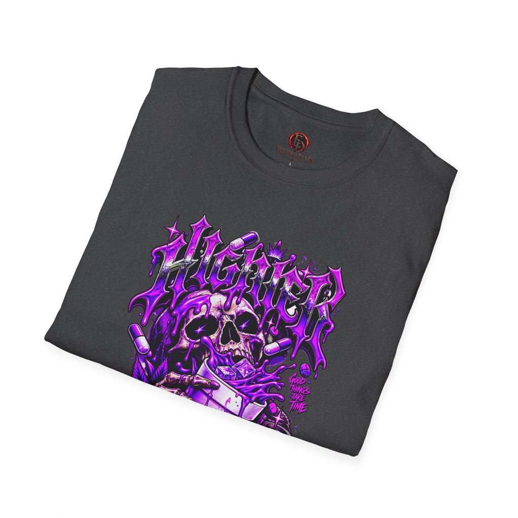 Skull Alchemist T-Shirt — Purple Gothic Potion Graphic Tee
