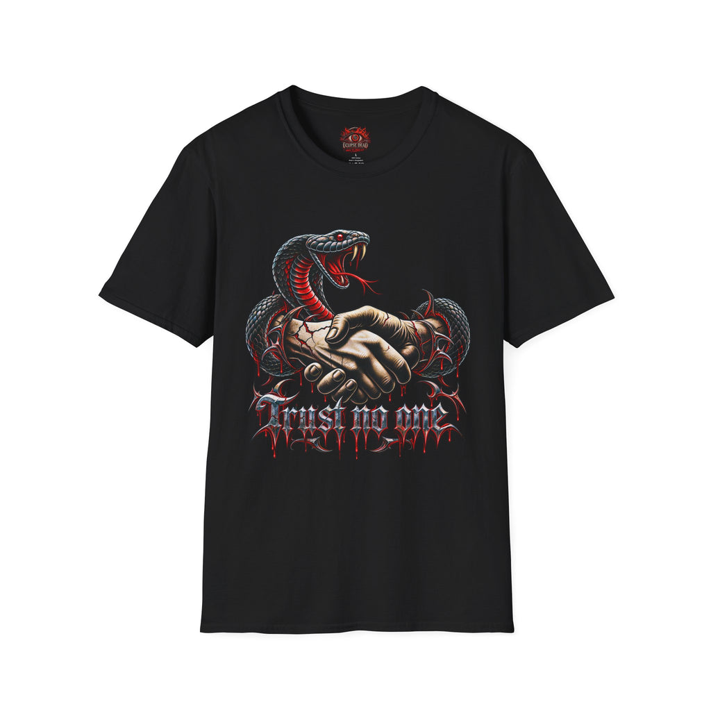 Trust No One T-Shirt — Venomous Serpent Graphic Tee