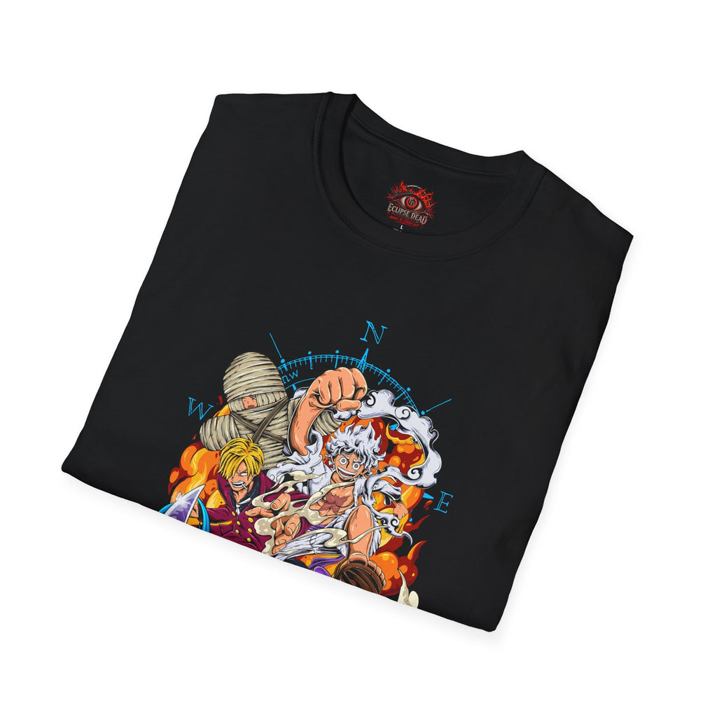 One Piece Compass Crew T-Shirt — Anime Pirate Adventure Tee