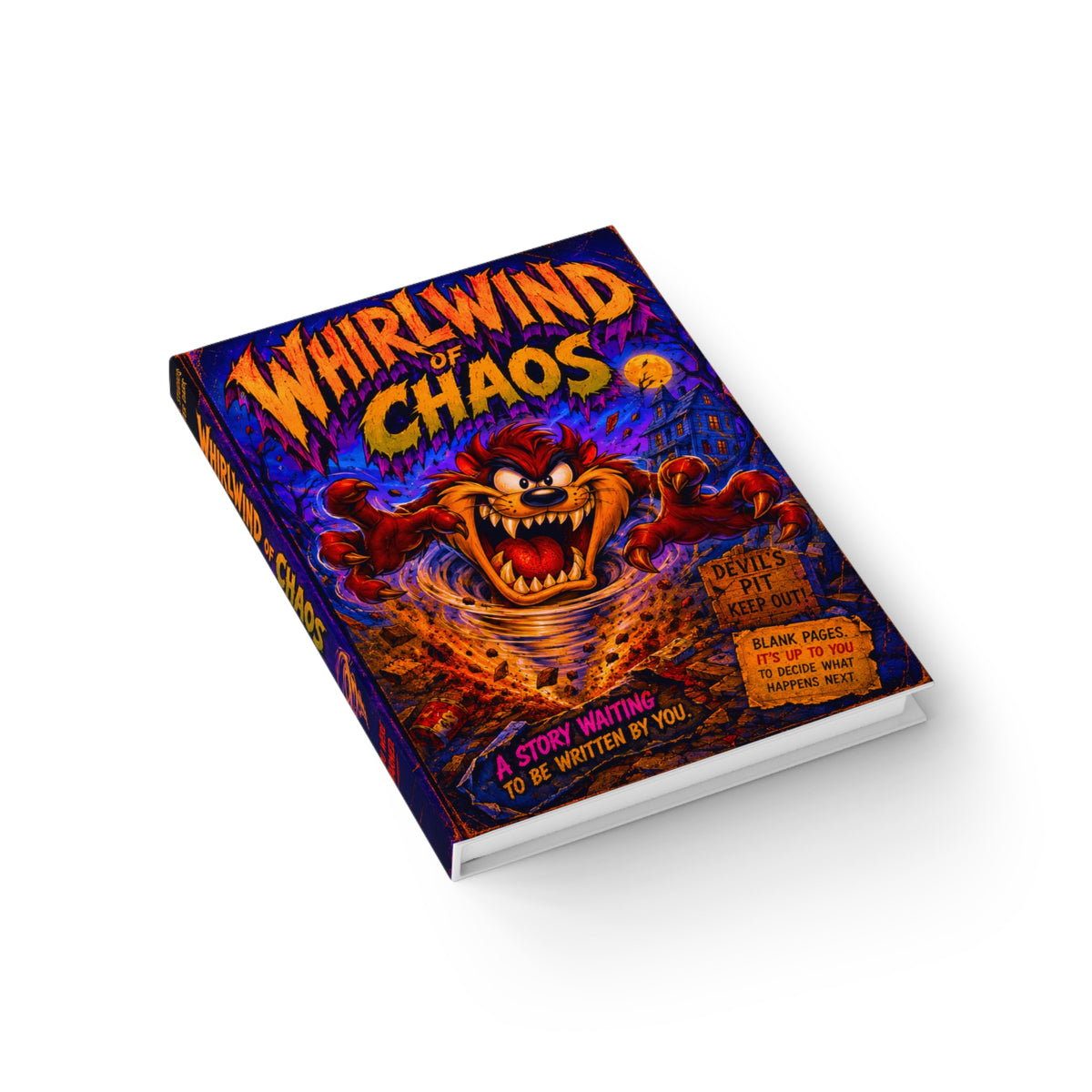 'Whirlwind of Chaos' Ruled Lined Notebook
