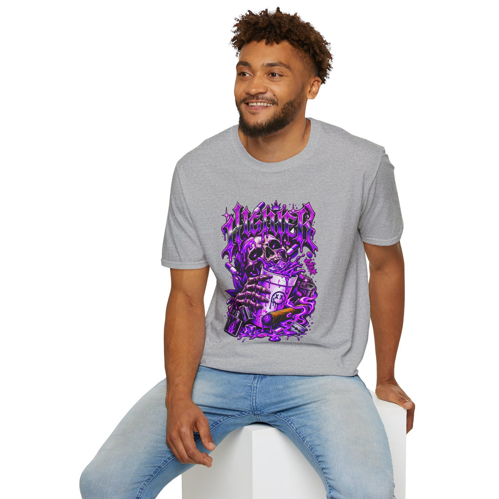 Skull Alchemist T-Shirt — Purple Gothic Potion Graphic Tee