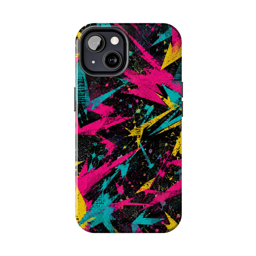 Abstract Neon Splash Tough Phone Case