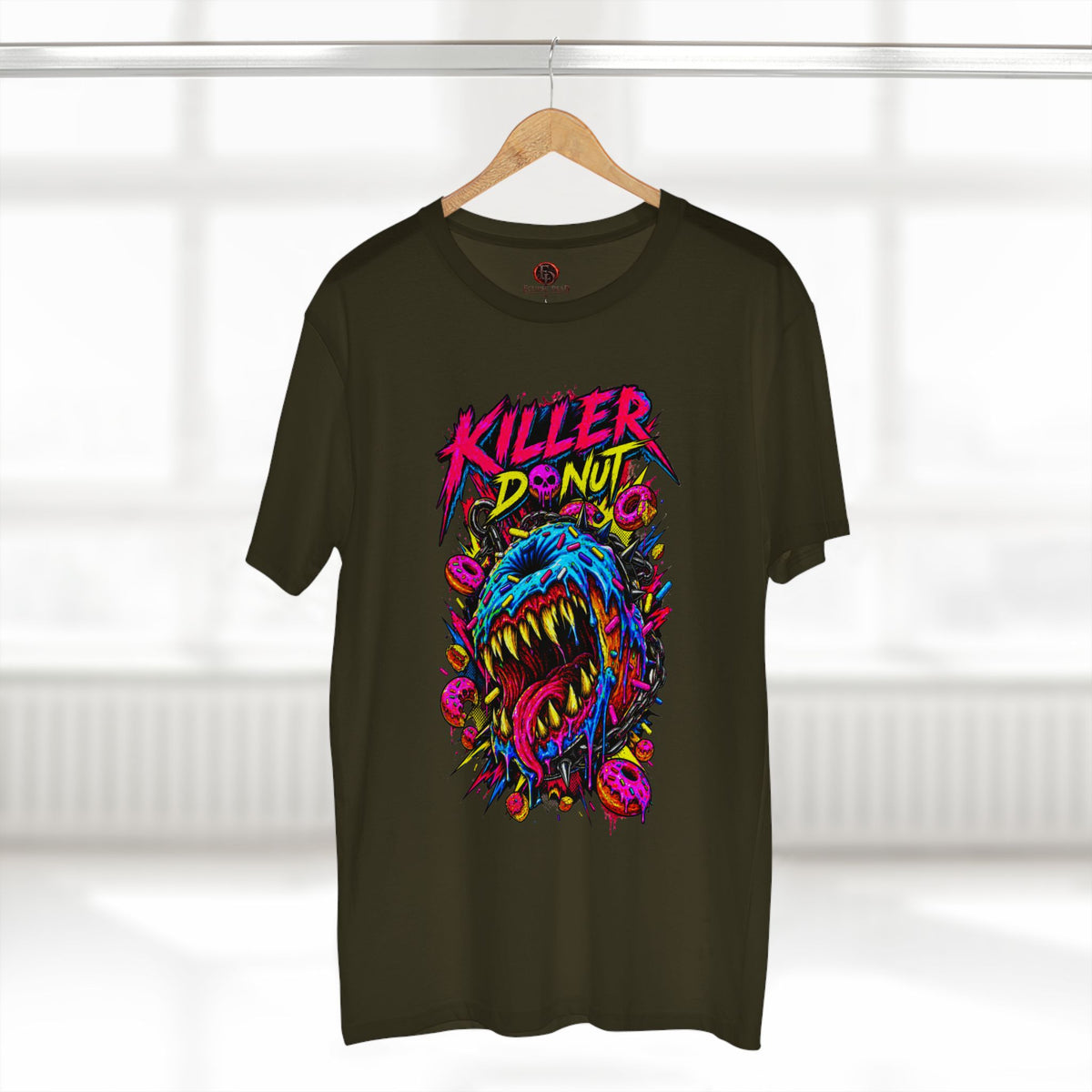 Killer Donut Graphic Tee — Neon Monster Skate Punk T-Shirt