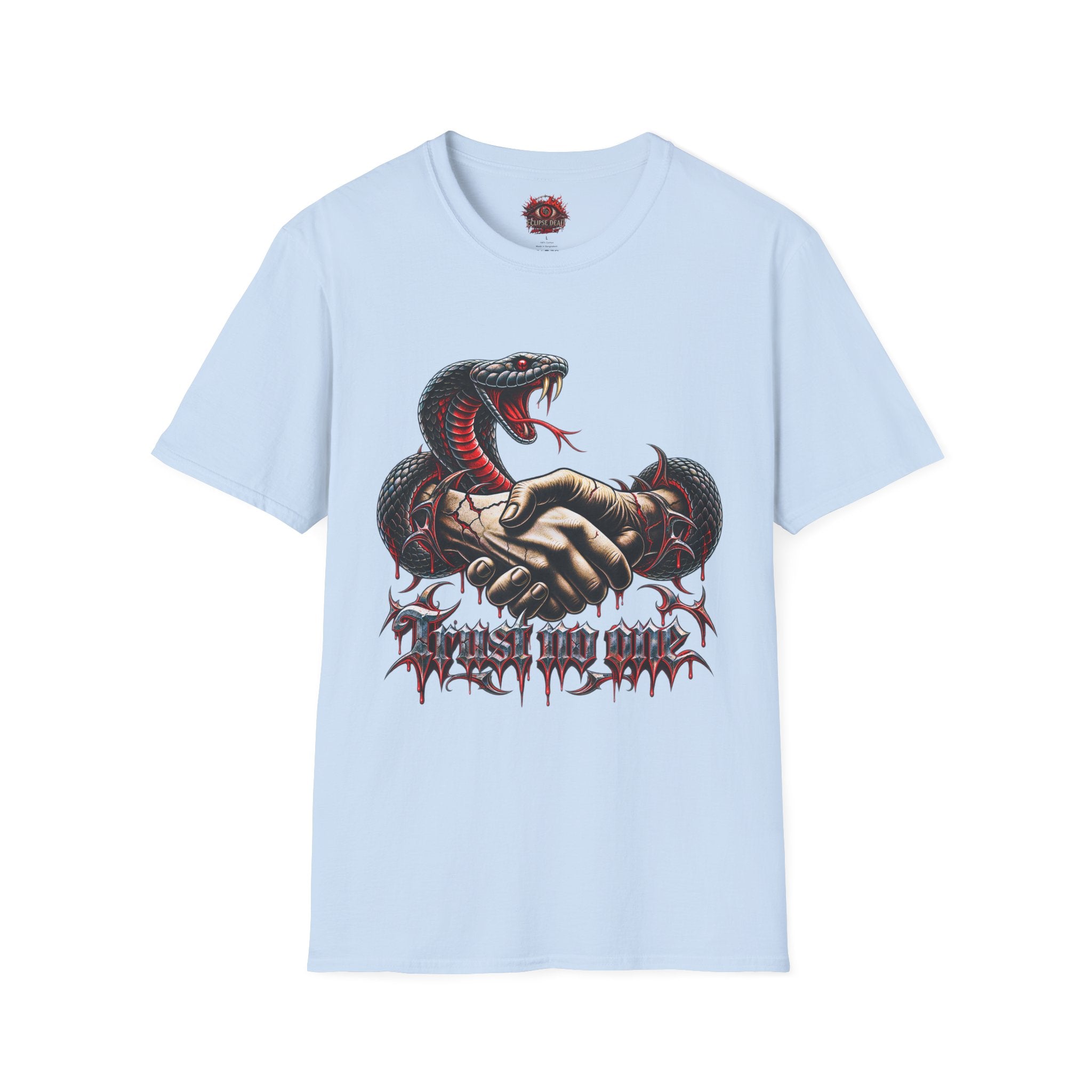 Trust No One T-Shirt — Venomous Serpent Graphic Tee