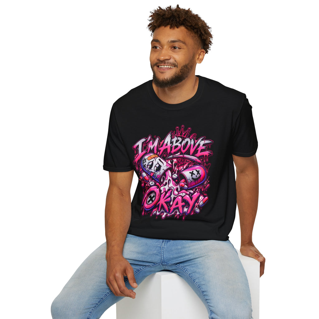 I’m Above Okay T-Shirt | Graffiti Skull Crown Streetwear Tee