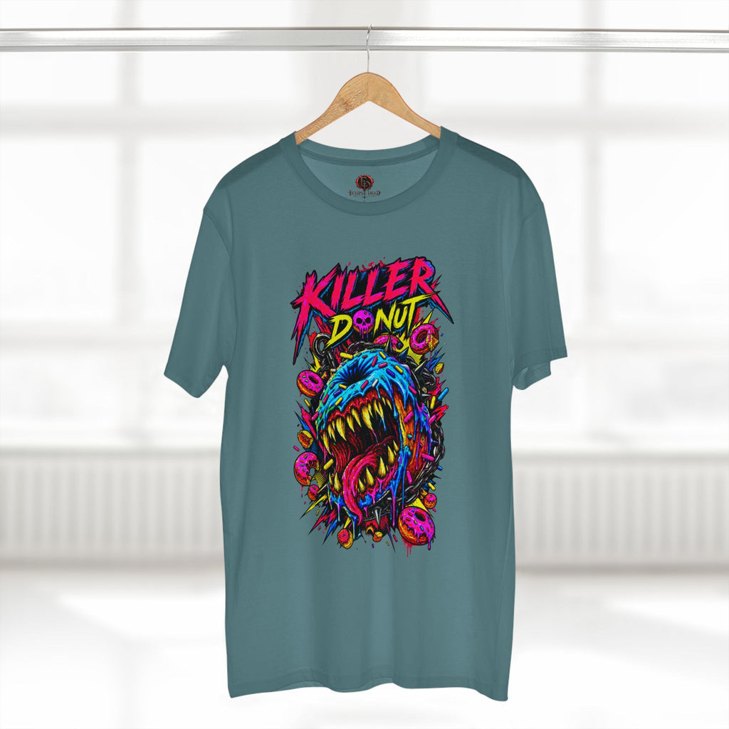 Killer Donut Graphic Tee — Neon Monster Skate Punk T-Shirt