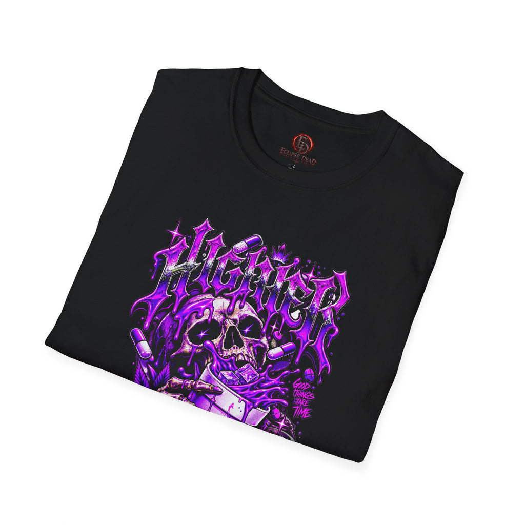 Skull Alchemist T-Shirt — Purple Gothic Potion Graphic Tee