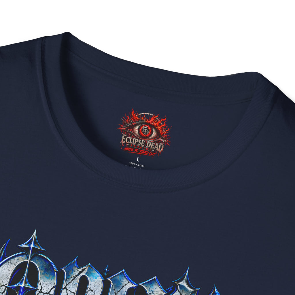 Graphic T-Shirt — "Open Your Eyes" Blue Eye Gothic Design