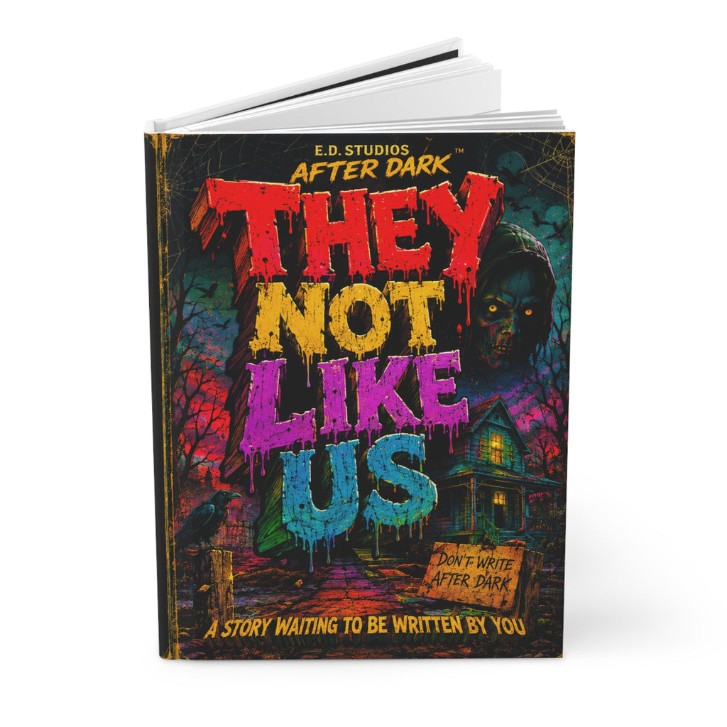 Horror Hardcover Journal — "They Not Like Us" Lined Story Notebook