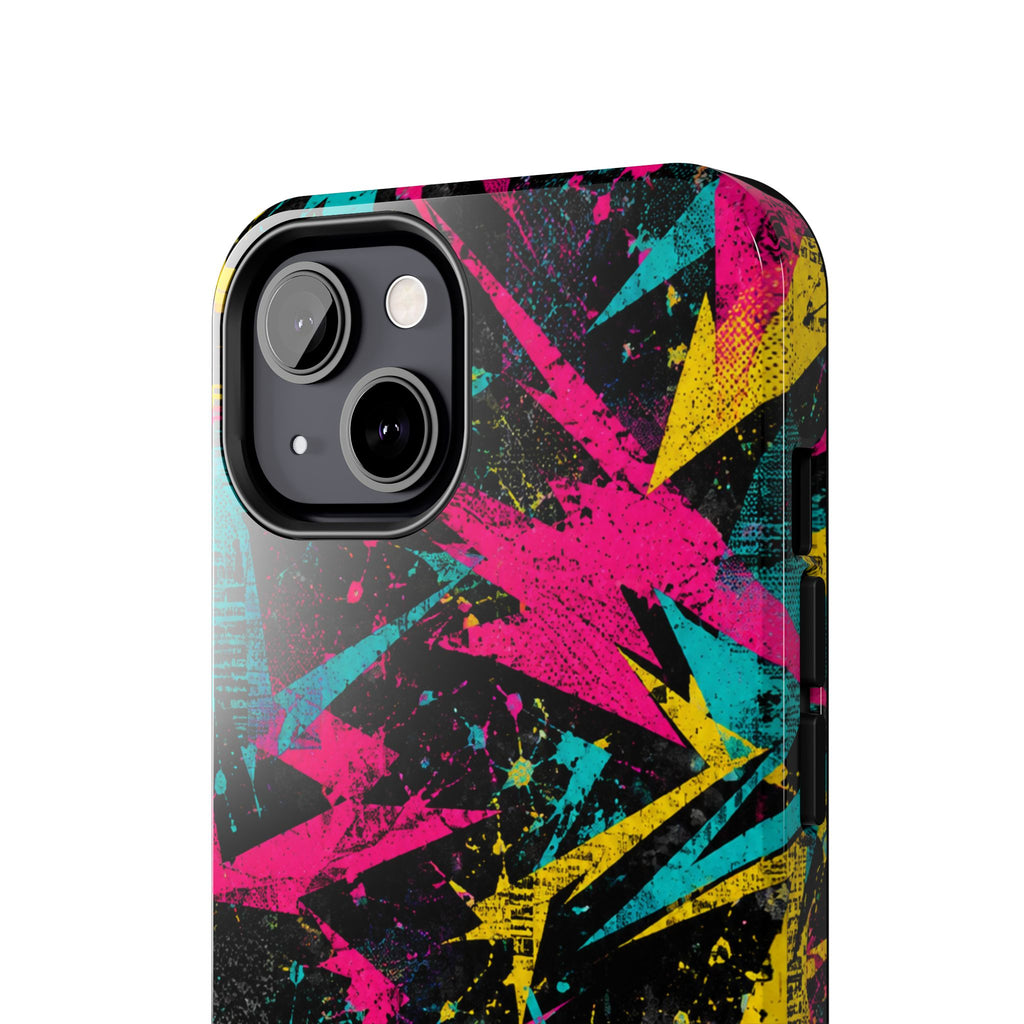 Abstract Neon Splash Tough Phone Case