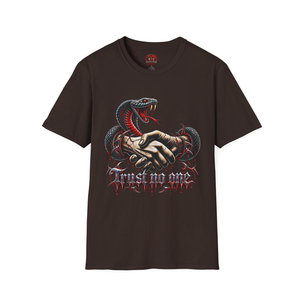 Trust No One T-Shirt — Venomous Serpent Graphic Tee