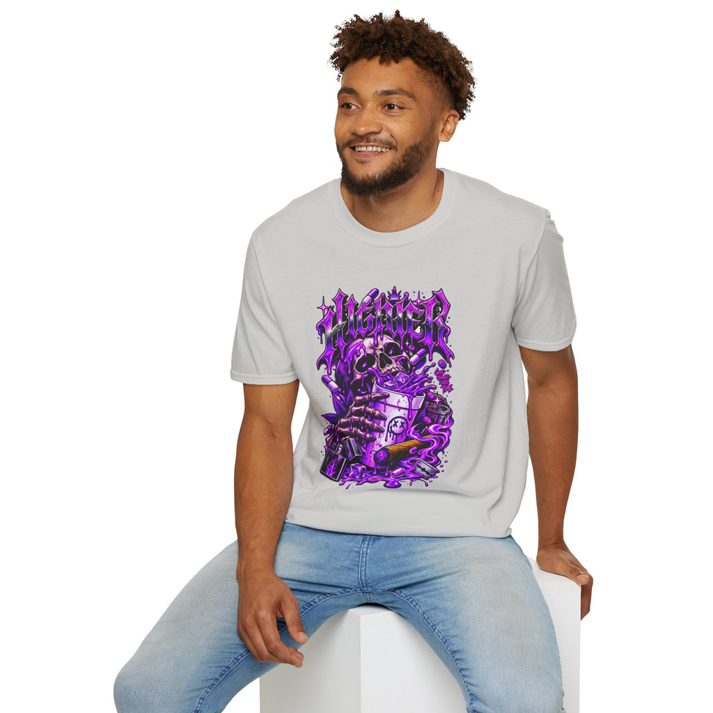 Skull Alchemist T-Shirt — Purple Gothic Potion Graphic Tee