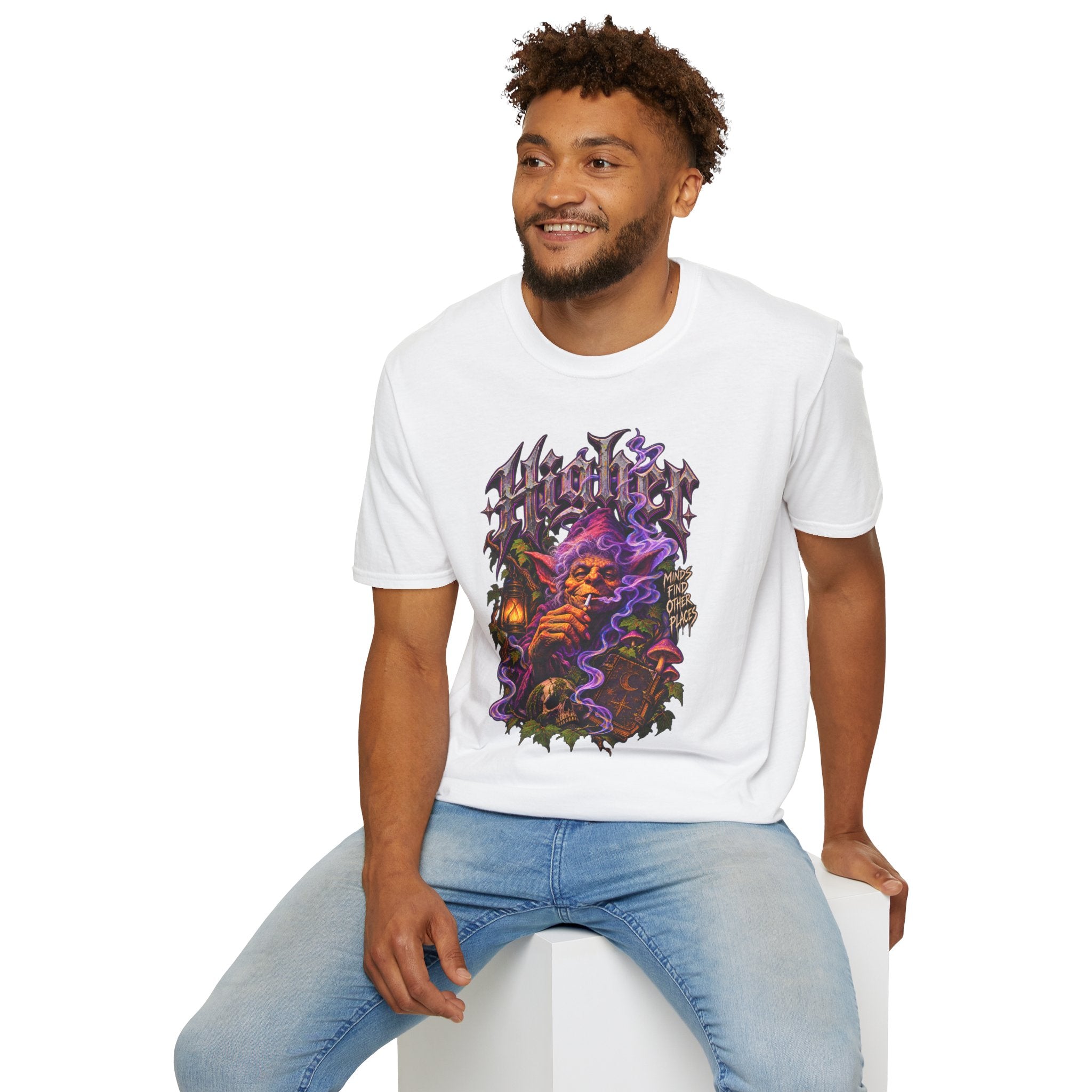 "Higher" Psychedelic Wizard T-Shirt Mystic Smoke