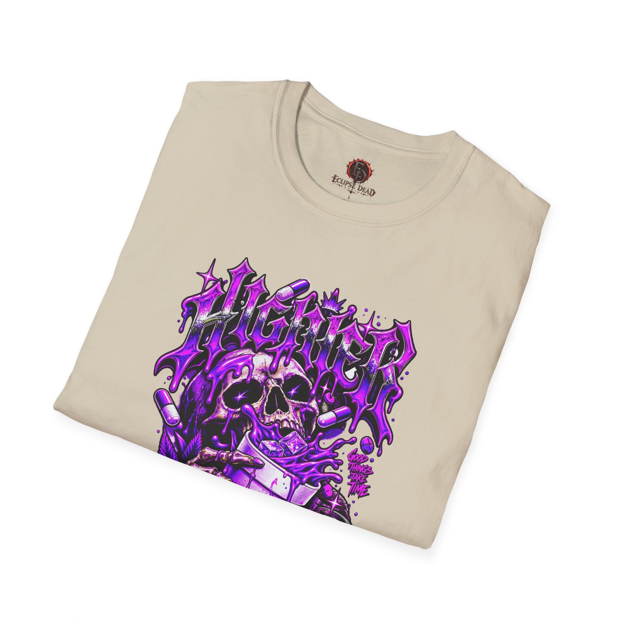 Skull Alchemist T-Shirt — Purple Gothic Potion Graphic Tee
