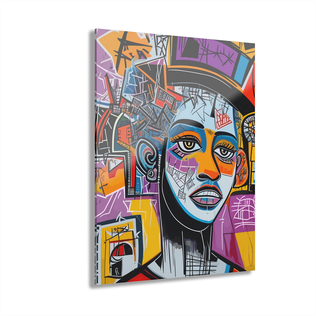 Colorful Urban Portrait Acrylic Print (French Cleat Hanging)
