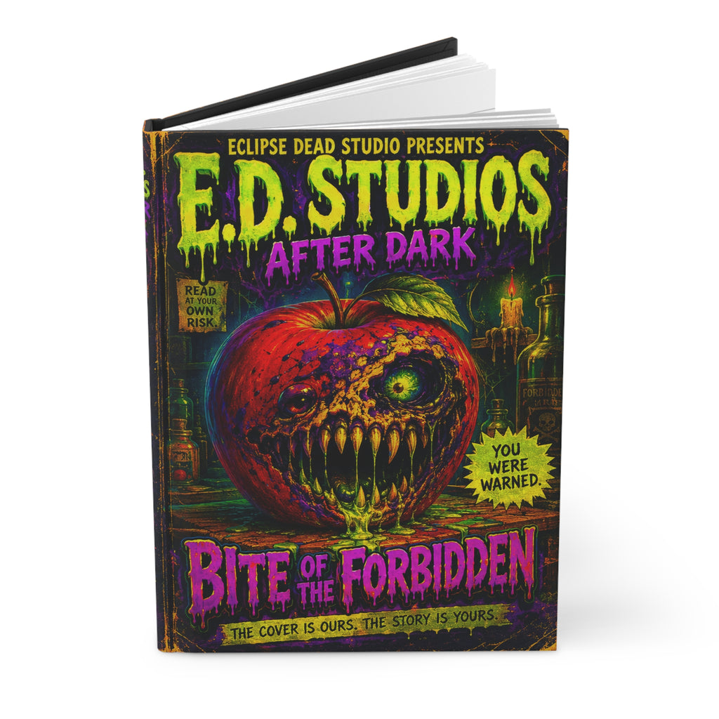Bite of the Forbidden Hardcover Journal | Horror Apple Cover, Gothic Notebook