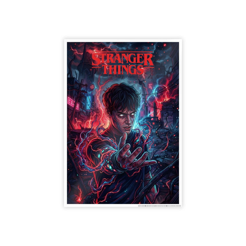 Stranger Things Gloss Poster – Dark Eleven Neon Art Print