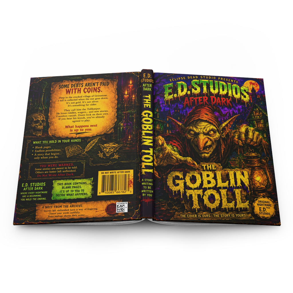 Goblin Toll horror cover Hardcover Journal | Gothic fantasy notebook