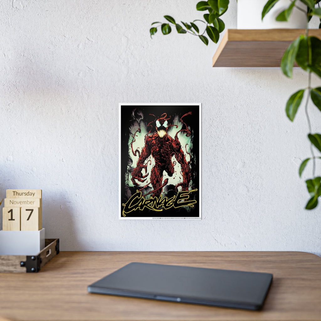 Carnage Gloss Poster — Marvel Symbiote Art Print