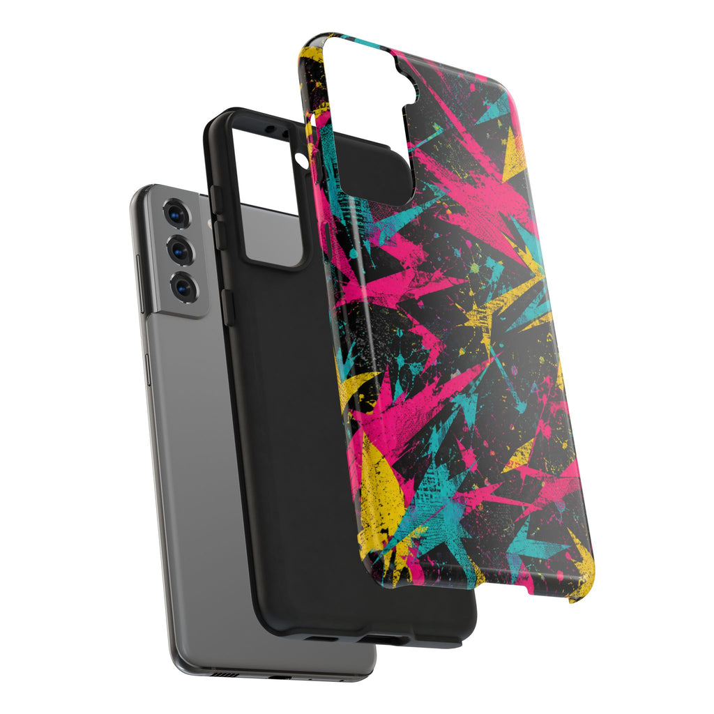 Abstract Neon Splash Tough Phone Case