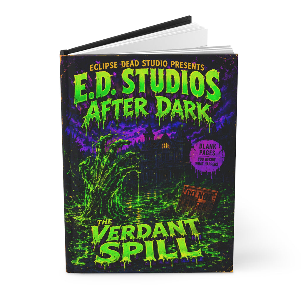Verdant Spill Hardcover Journal | Horror Mystery Notebook