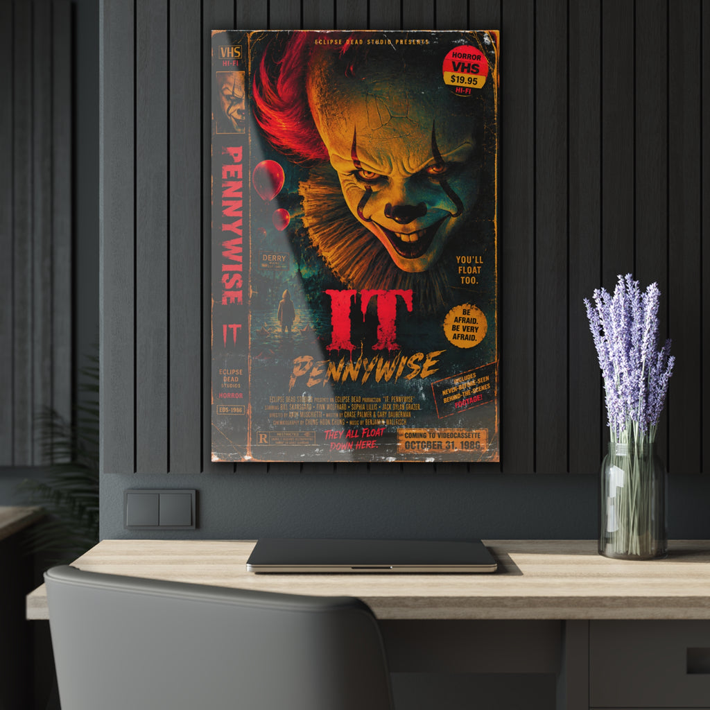 Acrylic Print — Pennywise IT Horror Wall Art (French Cleat Hanging)