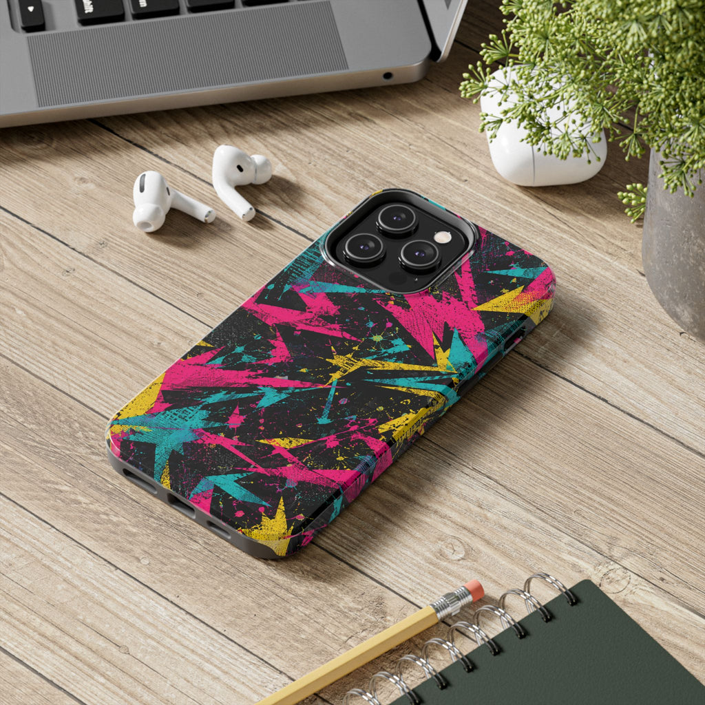 Abstract Neon Splash Tough Phone Case