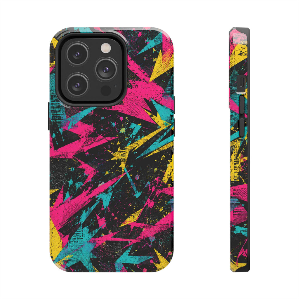 Abstract Neon Splash Tough Phone Case