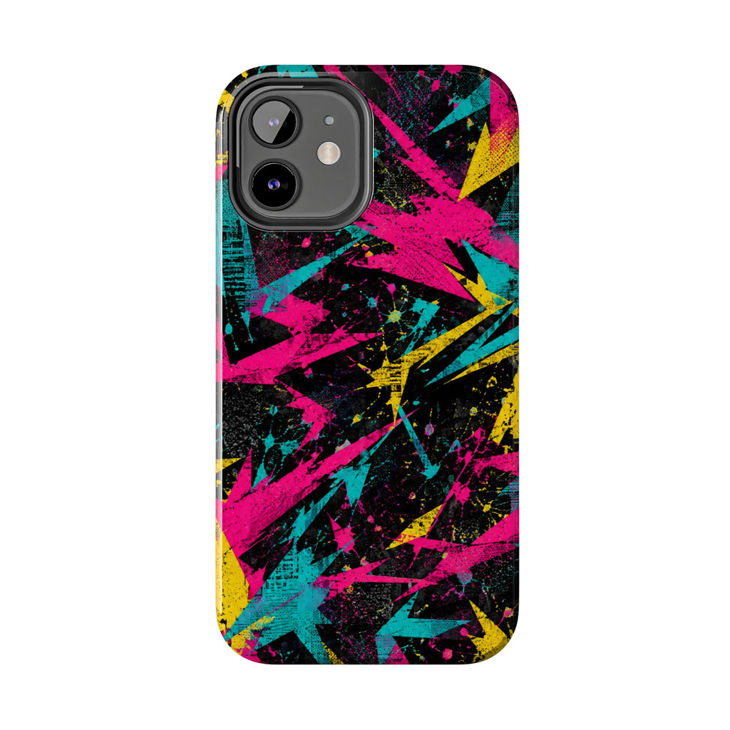 Abstract Neon Splash Tough Phone Case