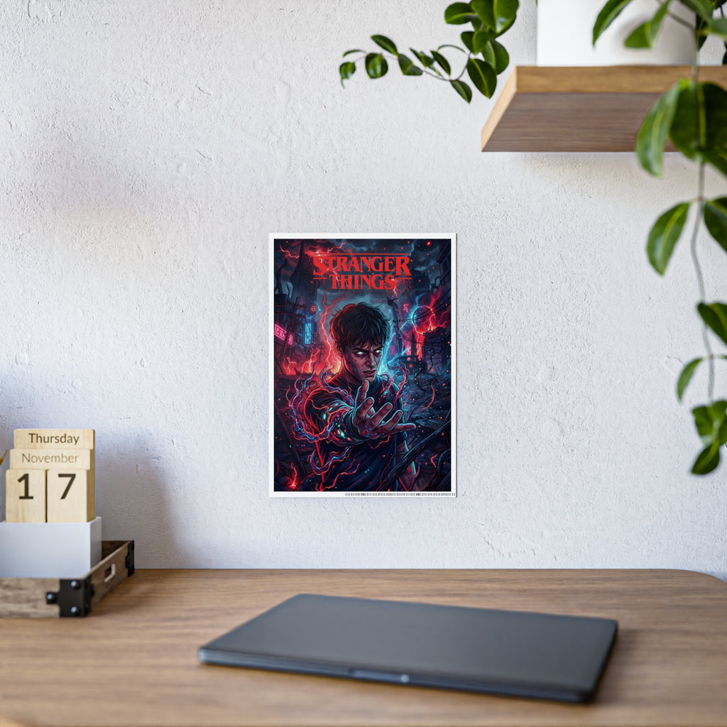 Stranger Things Gloss Poster – Dark Eleven Neon Art Print