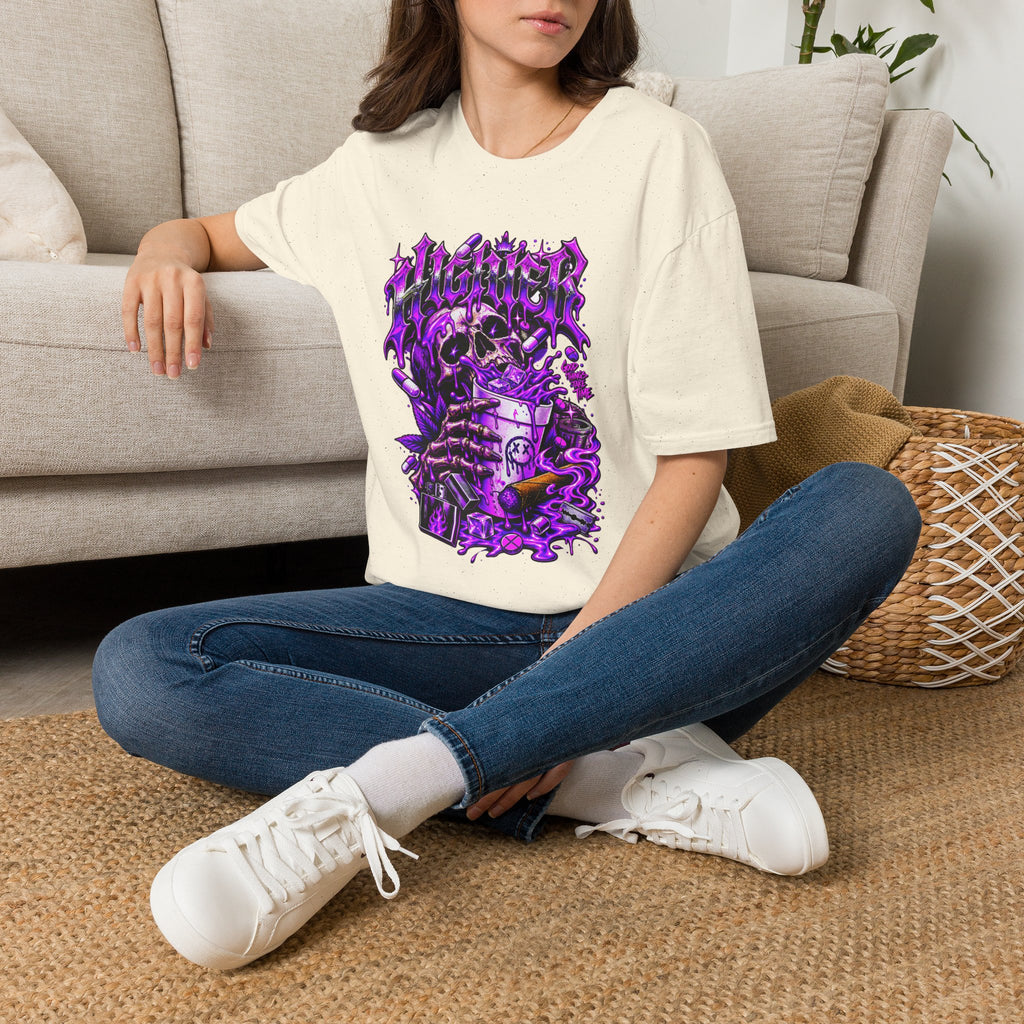 Skull Alchemist T-Shirt — Purple Gothic Potion Graphic Tee