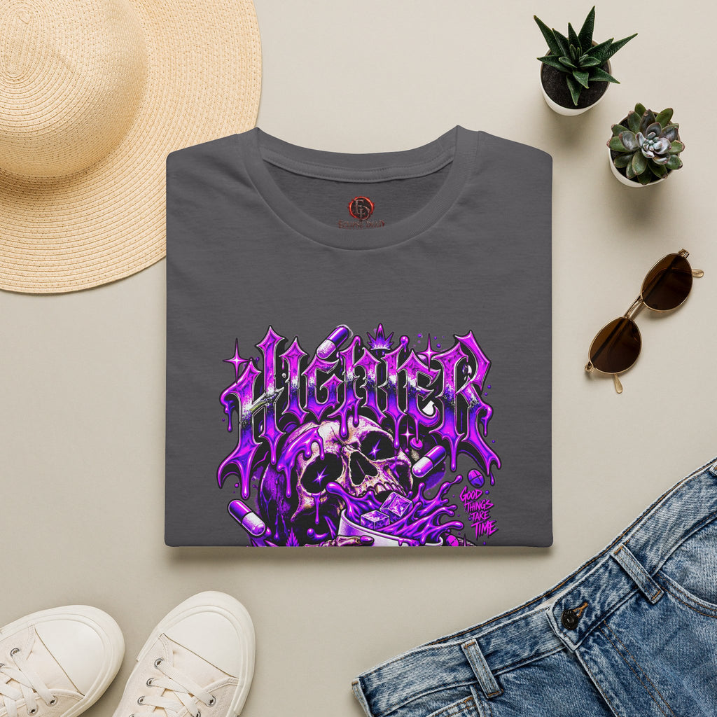 Skull Alchemist T-Shirt — Purple Gothic Potion Graphic Tee