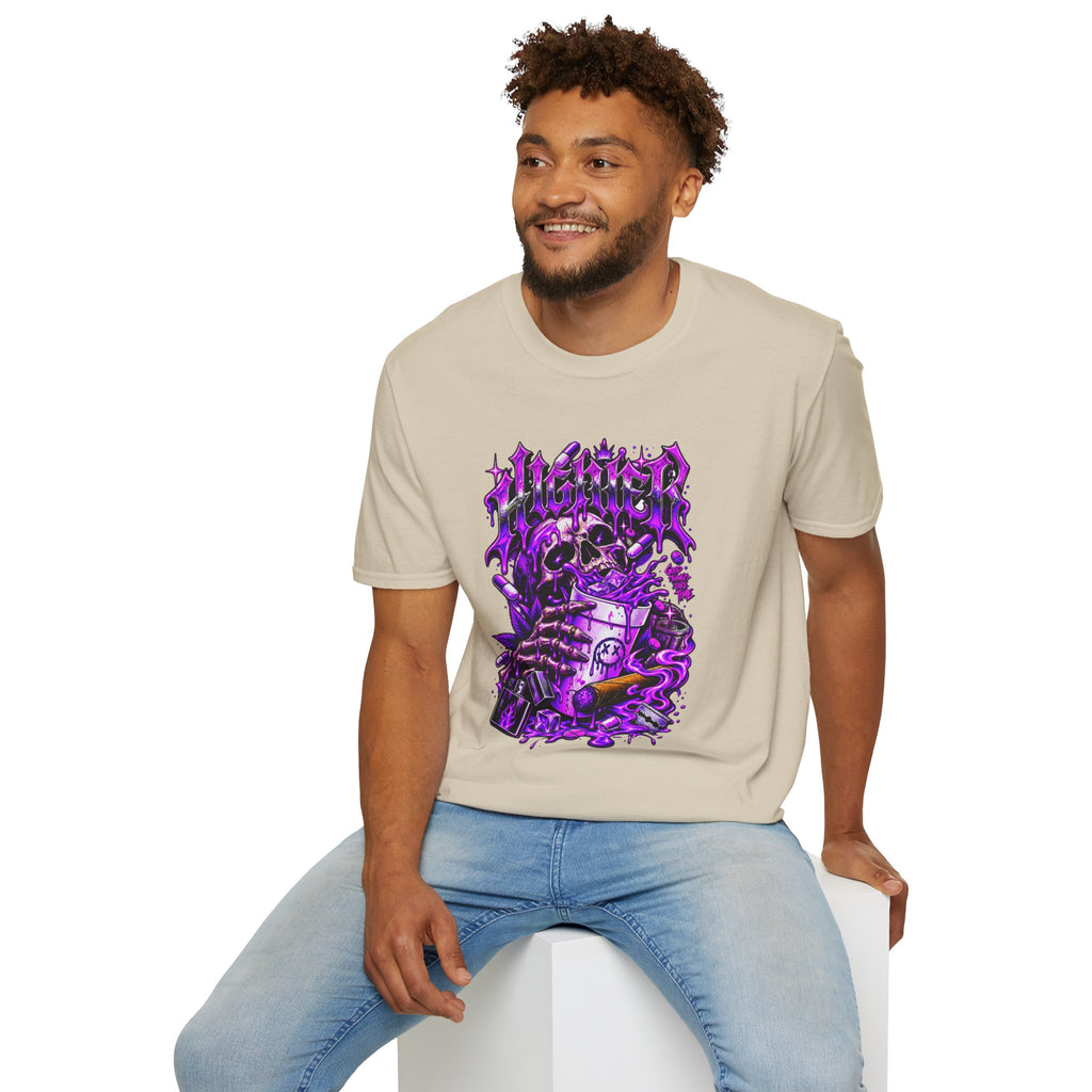 Skull Alchemist T-Shirt — Purple Gothic Potion Graphic Tee