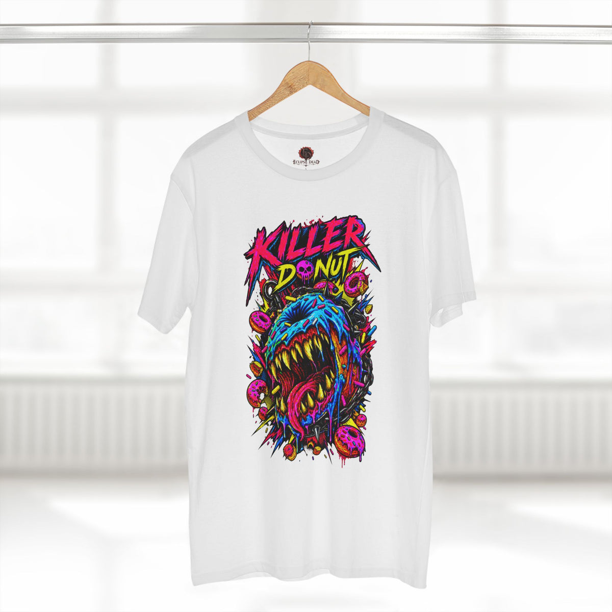 Killer Donut Graphic Tee — Neon Monster Skate Punk T-Shirt