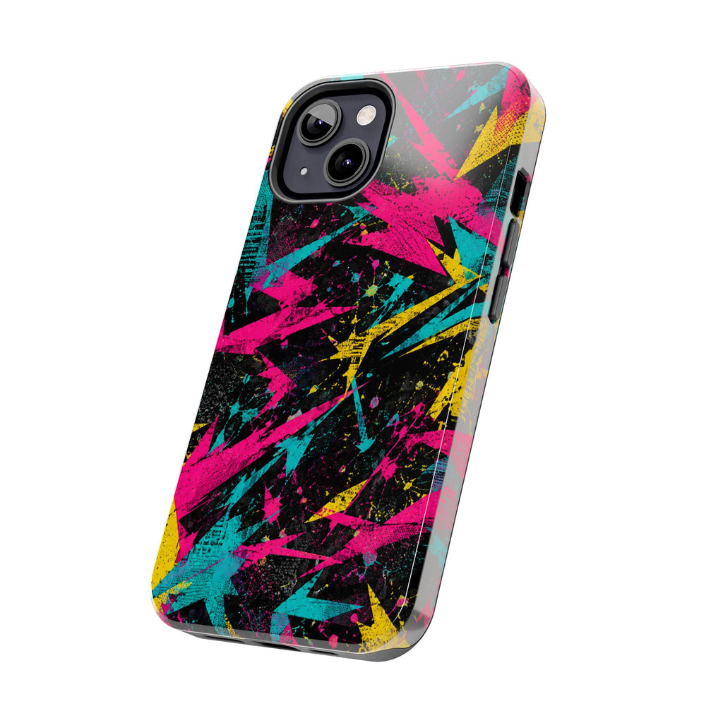 Abstract Neon Splash Tough Phone Case