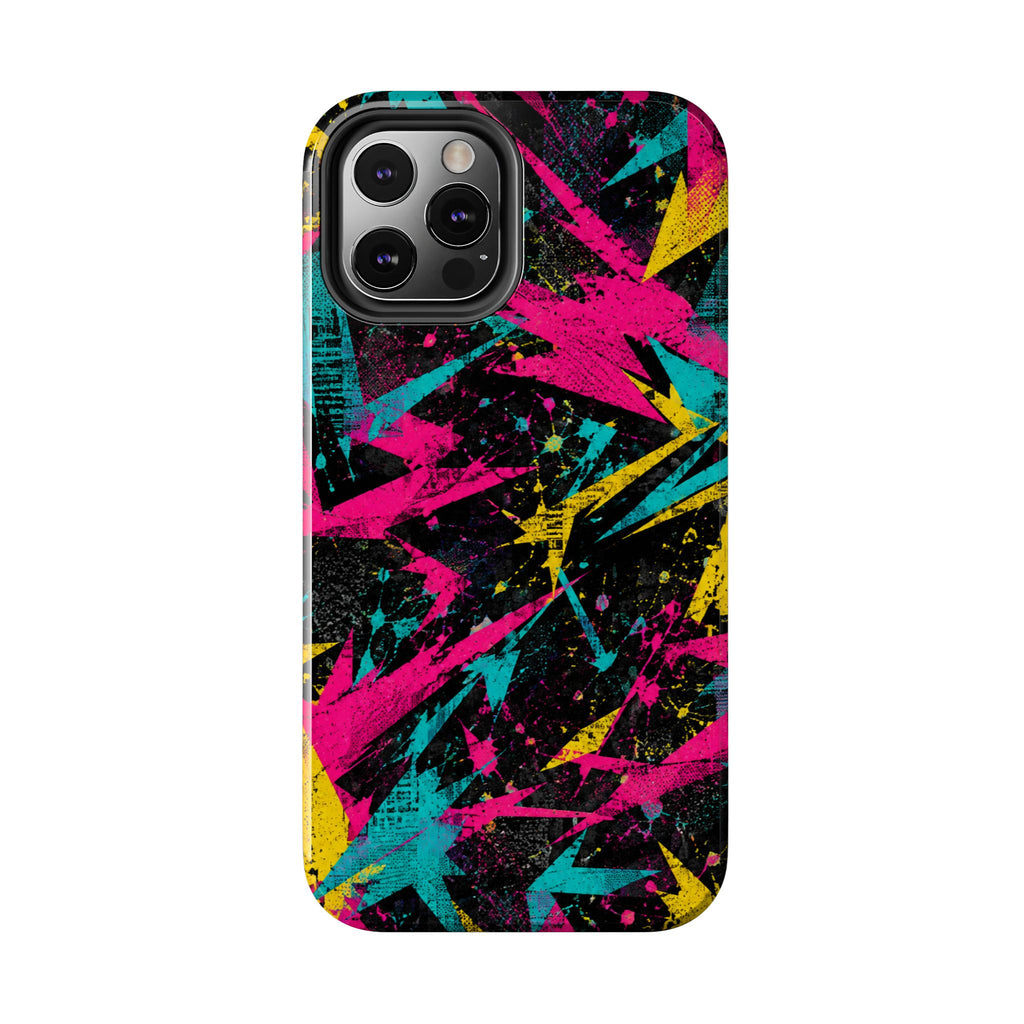 Abstract Neon Splash Tough Phone Case