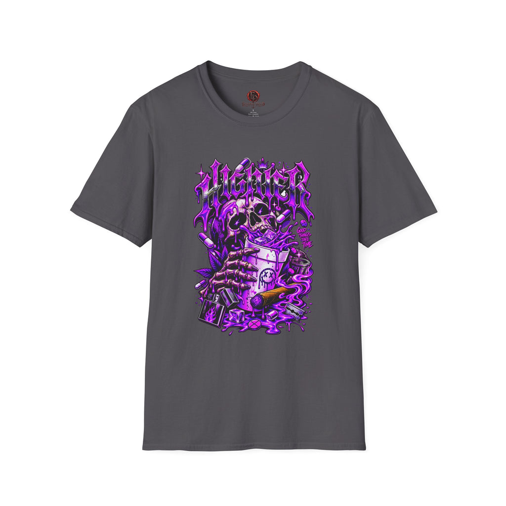 Skull Alchemist T-Shirt — Purple Gothic Potion Graphic Tee