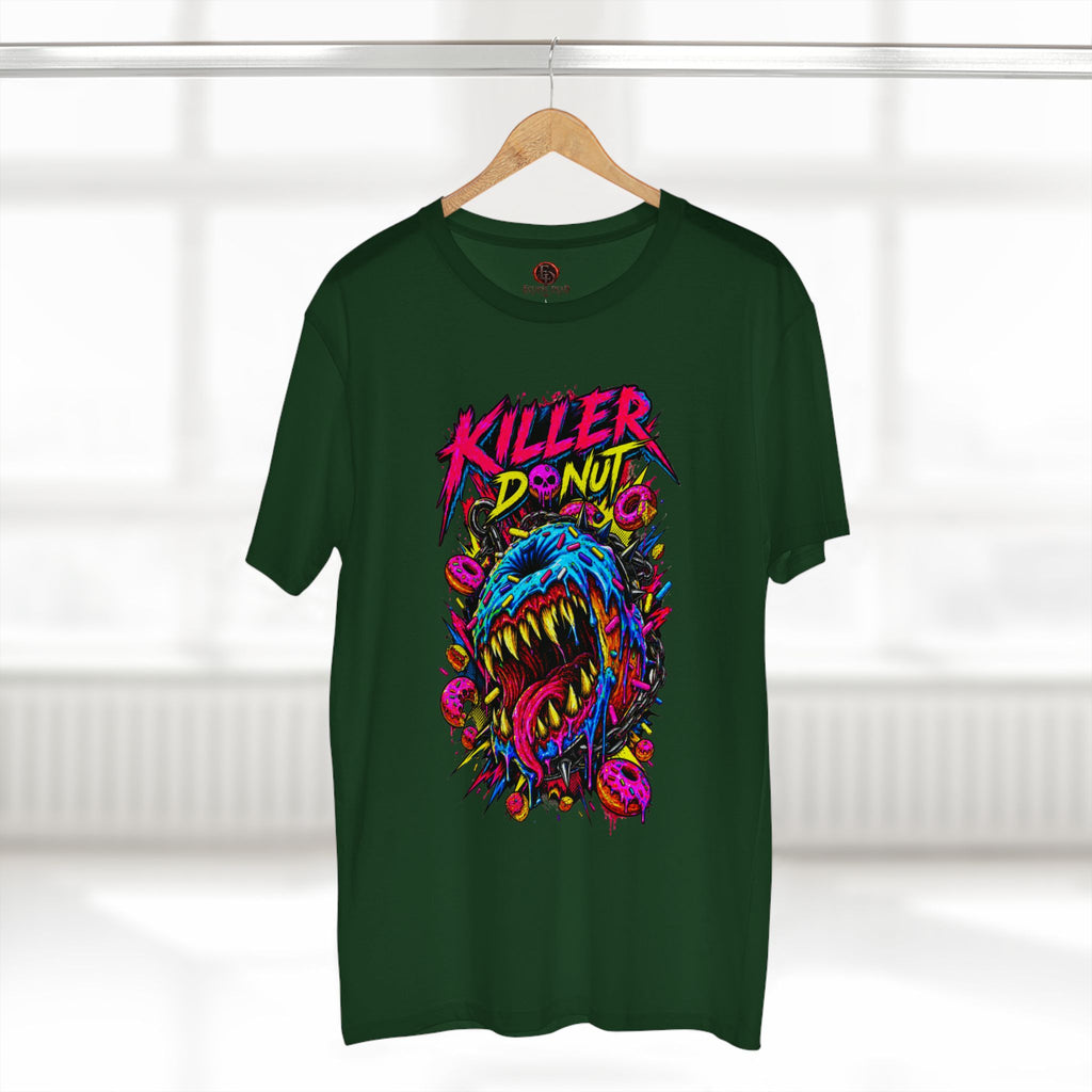 Killer Donut Graphic Tee — Neon Monster Skate Punk T-Shirt