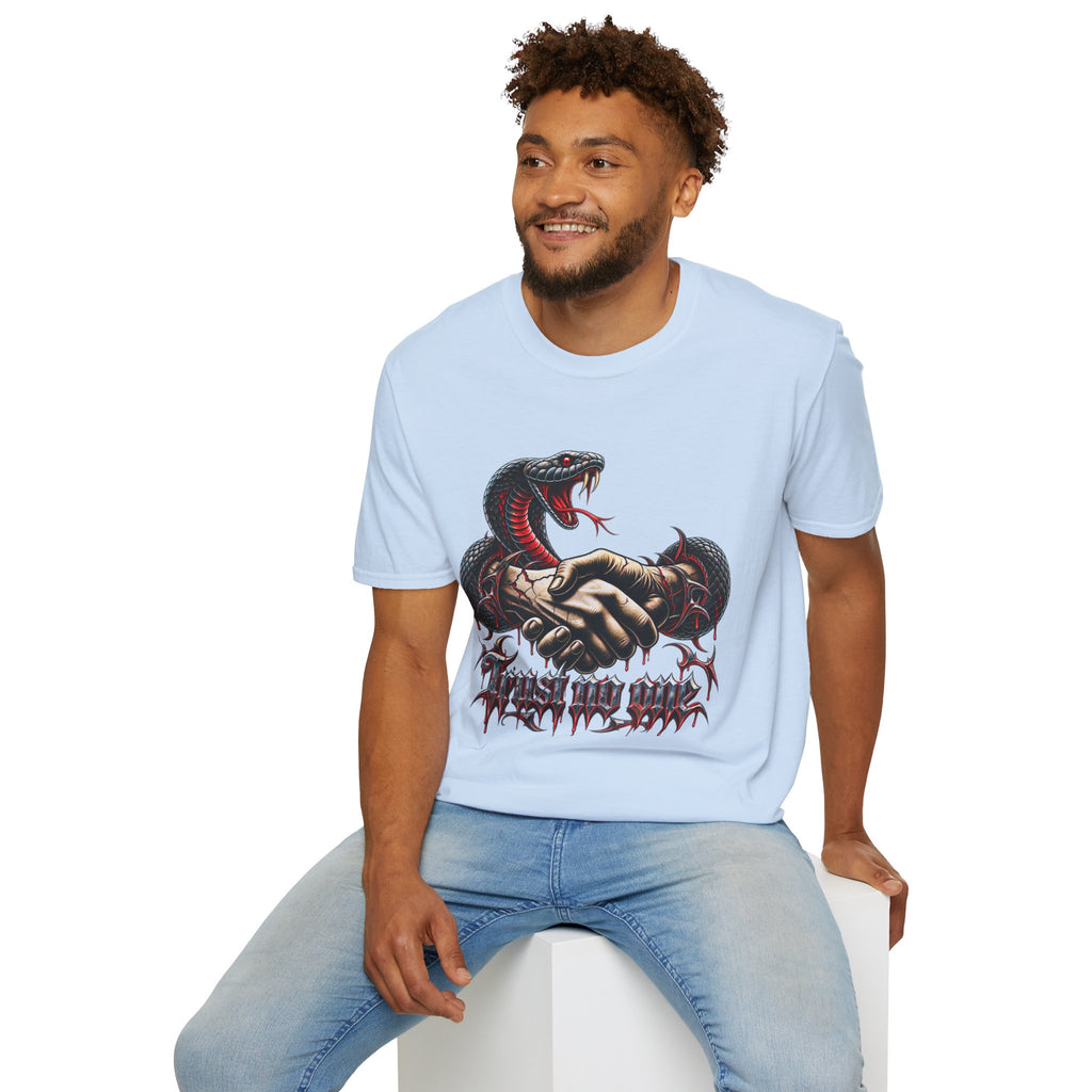 Trust No One T-Shirt — Venomous Serpent Graphic Tee