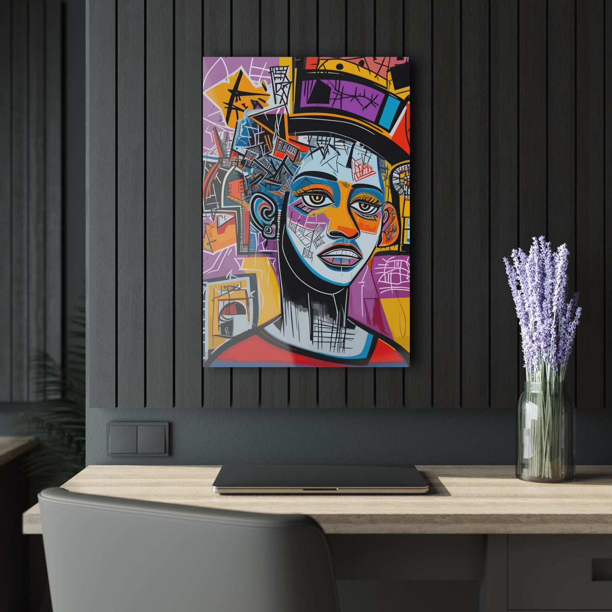Colorful Urban Portrait Acrylic Print (French Cleat Hanging)