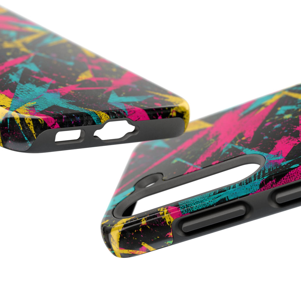 Abstract Neon Splash Tough Phone Case
