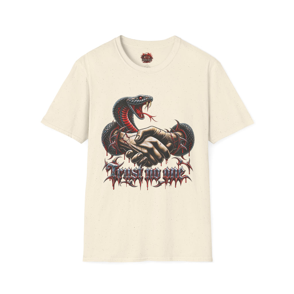 Trust No One T-Shirt — Venomous Serpent Graphic Tee